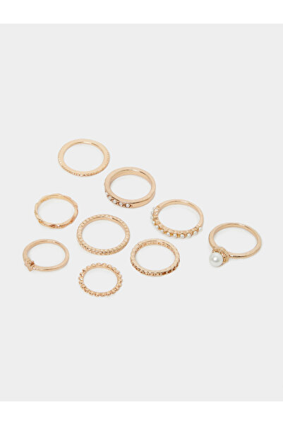 Styli Set of 9 - Pearl Detail Assorted Rings
