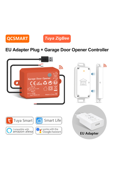 Choice4 طقم محول الاتحاد الأوروبي QCSMART Tuya ZigBee وحدة تحكم فتح باب المرآ...