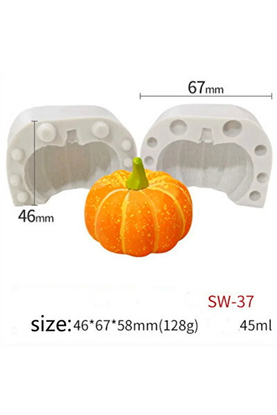 choice2 sw-37 New Pumpkin Shape DIY Candles Mould Dropping Glue Gypsum Orname...