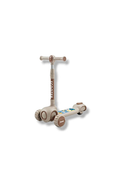 Leno سكوتر للأطفال، سكوتر ثلاثي العجلات قابل للتعديل والطي مع عجلات مضيئة بتق...