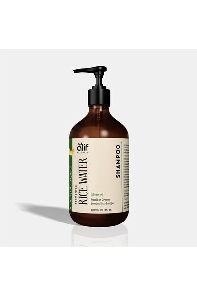 ALIF NATURALS Rice Water & Keratin Shampoo – Strengthens Hair, Reduces Breaka...