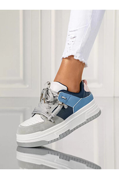 Zaira Γυναικεία γκρι Αθλητικό παπούτσι από οικολογικό Δερμάτινο Jack #18089 - 40