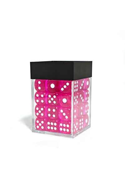 choice2 HSD113 36Pcs/set Acrylic 12MM D6 Dot Dice Multi-Color Transparent Rou...