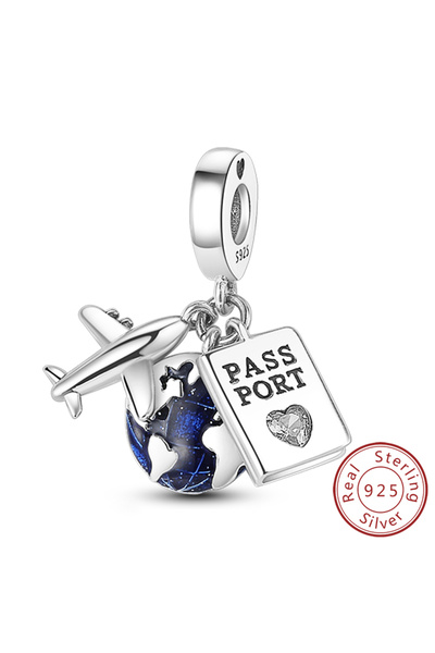 Choice63 قلادة خرز ساحرة من الفضة الإسترليني عيار 925 بتصميمات اليراعات والقل...