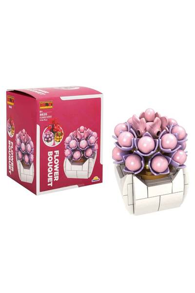 Sunman Blx Flower Varieties Lego Sets 46968 Pink Flower 114 Pieces