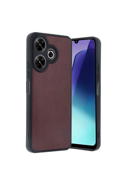 xirshop غطاء جلدي أرايس لهاتف ريدمي 13 4G - بوردو