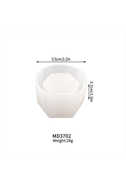 Choice1 قالب سيليكون على شكل أصيص زهور عصارية، صندوق تخزين مجوهرات بيضاوي الش...