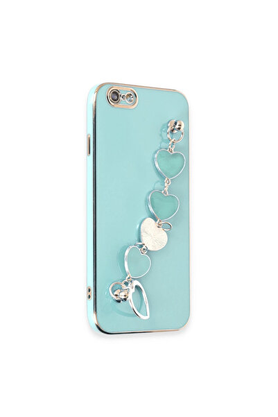 xirshop جراب آيفون 6 سيليكون - أخضر مائي