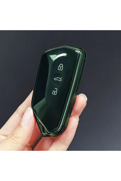 Choice3 Green TPU Transparent Car Key Fob Case Cover Accessories For VW Volks...