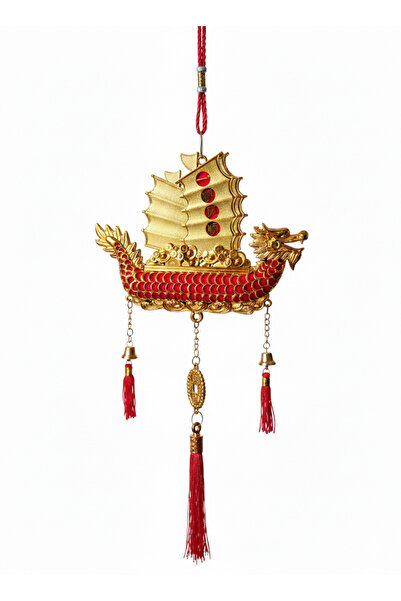 PİRAMİGO Feng Shui Ejderha Gemi Bereket Tılsımı - Duvar Dekoru ve Şans Objesi...