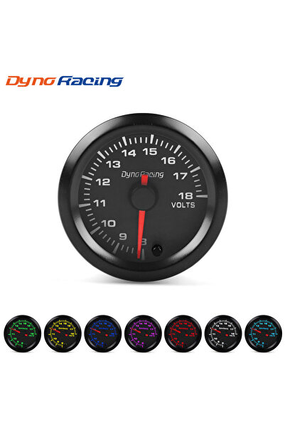 Choice5 مقياس فولتميتر لسباقات السيارات، 2 بوصة (52 مم)، 7 ألوان، لقياس ضغط ا...