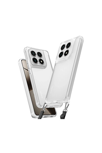 xirshop حافظة Mi 14t من السيليكون الخماسي - شفافة