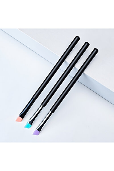 Choice7 فرشاة سيليكون بيرمانيا لرفع الرموش وتجعيدها، 3 قطع بألوان متنوعة، أدا...