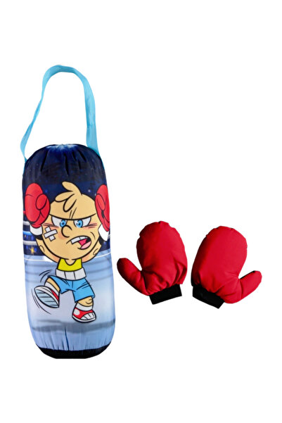 hn sport 2-6 Yaş Çocuk Boks Torbası ve Boks Eldiveni Boks Seti 40X18 cm
