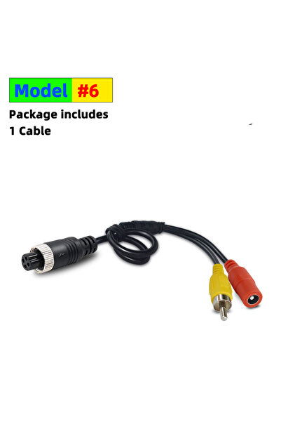 Choice6 Model-6 4Pin Aviation Head Male/Female To RCA AV/Female DC Multiple C...