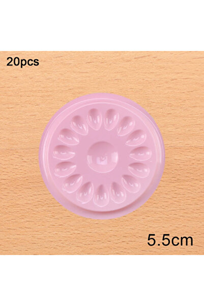 Choice8 Pink 20pcs 5.5cm 20pcs New Disposable Glue Gasket Plastic Holder Flow...