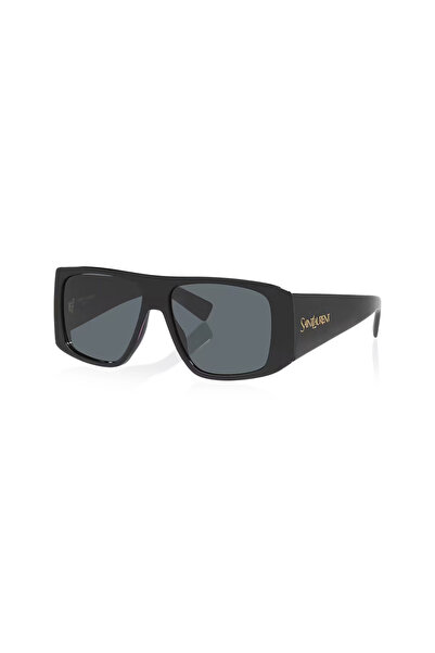 Saint Laurent SL 832 001 57 Unisex Geometrik Siyah Kemik Güneş Gözlüğü