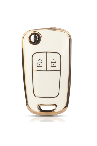 Choice10 غطاء مفتاح سيارة أبيض من نوع 2B Jingyuqin، مزود بـ 2/3/4/5 أزرار، مص...