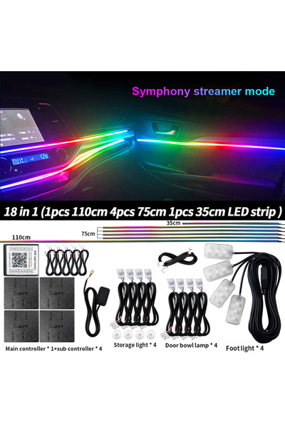 Choice Symphony 18in1 110cm Universal 6/10/14/18/22 in 1 LED Symphony RGB Amb...