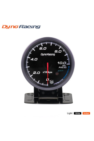 Choice1 مقياس ضغط الزيت من دينو ريسينغ، 2.5 بوصة (60 مم)، أضواء بيضاء/كهرماني...