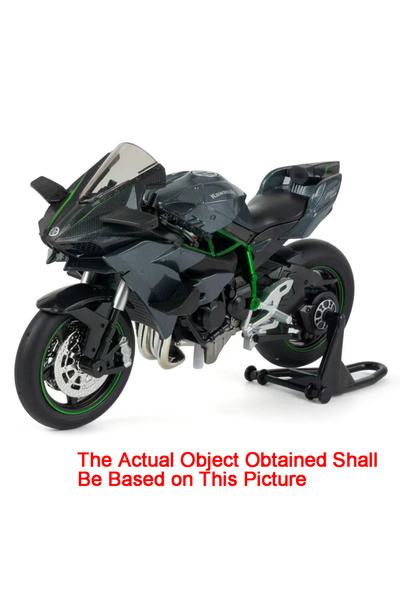 Choice1 سيارة كاواساكي 400 H2R S1000RR سوداء بمقياس 1:12، مصنوعة من سبيكة معد...