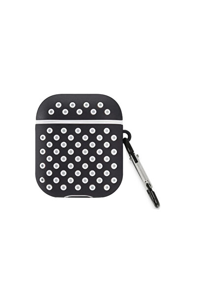 xirshop حافظة Airpods 3 (الجيل الثالث) الرياضية المثقبة - أسود-أبيض