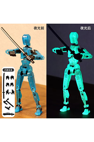 Choice12 دمية عرض أزياء ثلاثية الأبعاد مضيئة باللون الأخضر الفلوري، بطول 25 س...