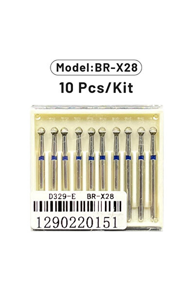Choice9 BR-X28 AG 1 Box Dental Diamond Burs Drill for High Speed Handpiece De...