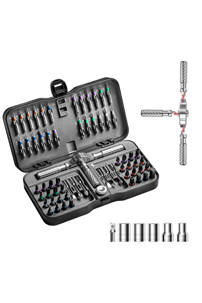 Choice3 مجموعة مفكات براغي مغناطيسية دقيقة 66 في 1 و5 رؤوس، 24/40/66 في 1، بم...