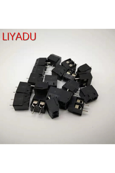 Choice3 أقدام حديدية سوداء عدد 100 قطعة KF301-2P، موصل ثلاثي الأطراف، نوع لول...