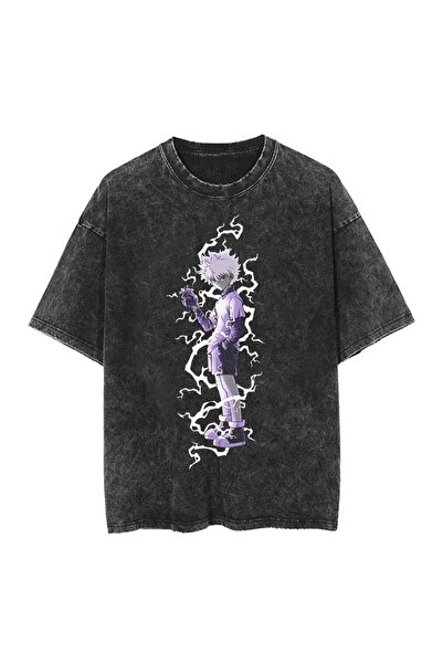 ZEMLİYA Unisex T-shirt με γραφικό σχέδιο και κοντό μανίκι – Καλοκαιρινό μπλου...