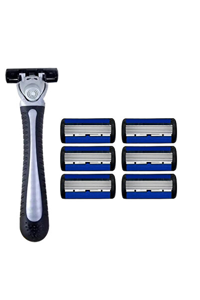 Choice11 حامل واحد، 6 شفرات، شفرة من الفولاذ المقاوم للصدأ بست طبقات، ماكينة ...