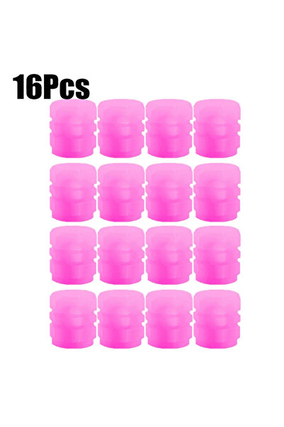 Choice18 DUTRIEUX Pink 16pcs Luminous Valve Caps Fluorescent Night Car Tire V...