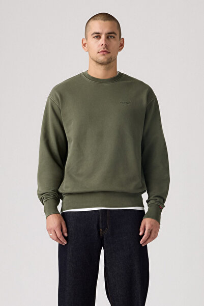 Levi's Men's Authentic Crew Kambaba Green Sweatshirt-A9244-0044