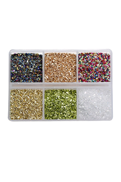 Choice29 النمط 18، 30 غرام/علبة، أحجار زجاجية مطحونة، حشو راتنج، حجر مكسور غي...