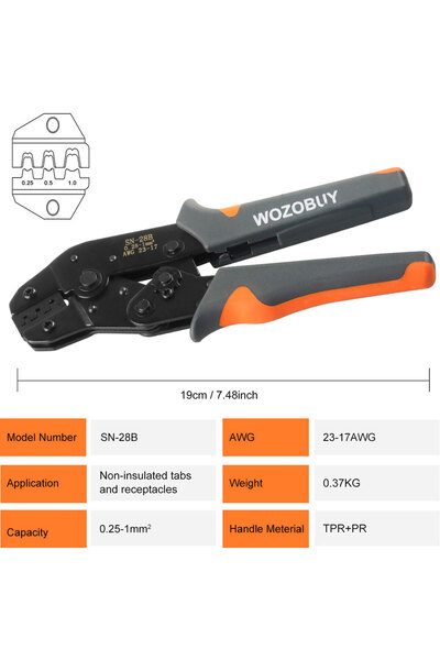 choice2 SN-28B-Plier Crimper for Micro Connector Pin or Crimping Tool Kit,AWG...