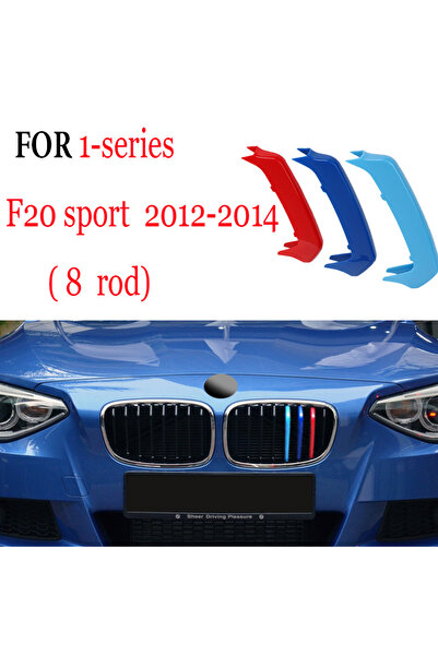 Choice24 F20 12-14 8rod 3Pcs Front Grille Trim Strips For BMW Series 1 2 3 4 ...