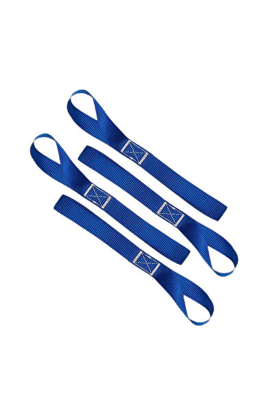 choice2 أزرق - 4 قطع - 1-4 قطع من أحزمة ربط ناعمة بحلقات لتثبيت البضائع على ا...