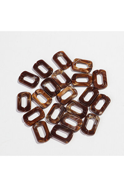 Choice11 20x30mm brown 20pcs 20x30mm Mixed Color Acrylic Square Ring Link Cha...