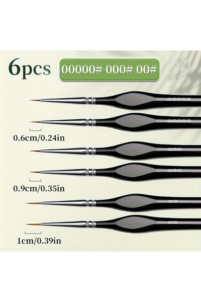 Choice1 6pcs 6/9pcs fine tipped brush set with triangular handle, professiona...