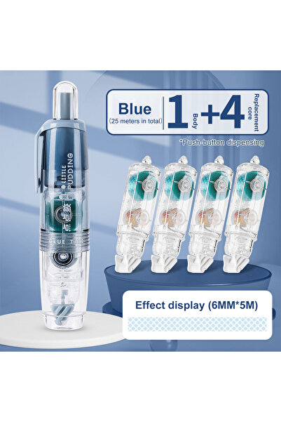 Choice1 عبوات إعادة تعبئة زرقاء-4، 12 قطعة/مجموعة، شريط لاصق مزدوج الجوانب شف...