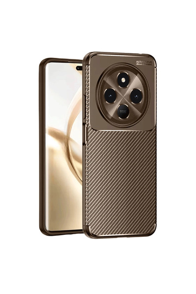 xirshop حافظة تكنو سبارك 30 بغطاء كربوني بتركيز تلقائي - بني