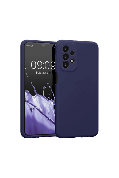 xirshop حافظة سامسونج جالاكسي A23 4G من السيليكون الأول - أزرق داكن