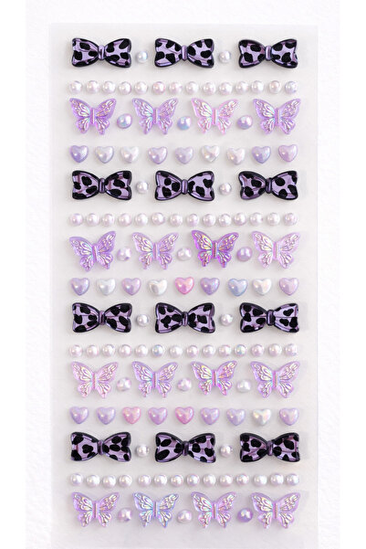 Giraffe PK Sticker Parlak Işıltılı Taş Sticker Yapışkanlı Tırnak Saç Süs Deko...