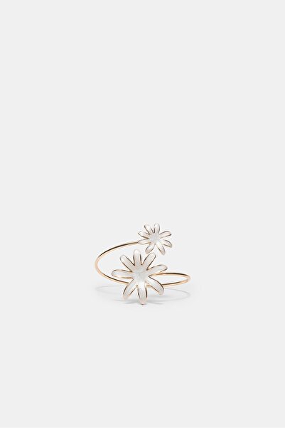 Stradivarius Çift çiçekli emaye bileklik