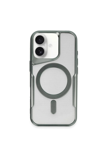 xirshop غطاء سيليكون ماج سيف لهاتف آيفون 16 - أخضر