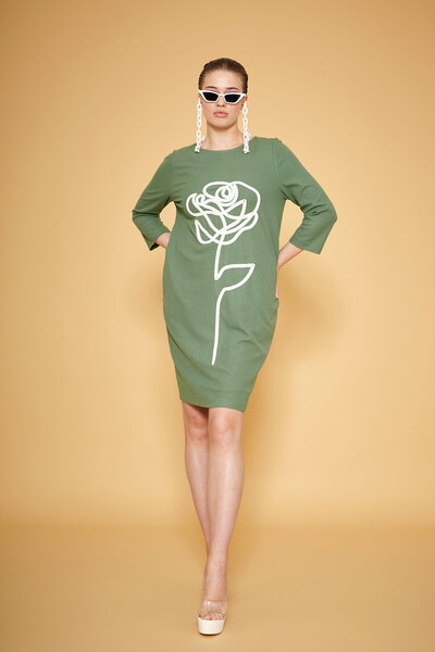 VERDA Floral Printed Relaxed Fit Dress