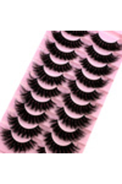 Choice10 Y05w ١٠ أزواج من الرموش المختلطة، رموش المنك الكثيفة والدرامية، رموش...