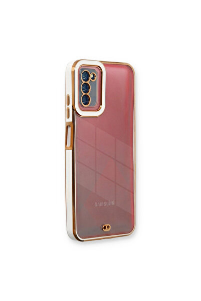 xirshop حافظة سامسونج جالاكسي A03s من السيليكون بعدسة ليفا - أبيض