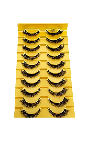 Choice3 CMJ8D04 ١٠ أزواج من الرموش المختلطة، رموش المنك الكثيفة والدراماتيكية...